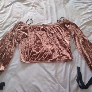 Off the shoulder crop top